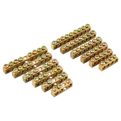青銅塗装された銅床5 7 13穴M6/M8 PCBスクリューターミナル