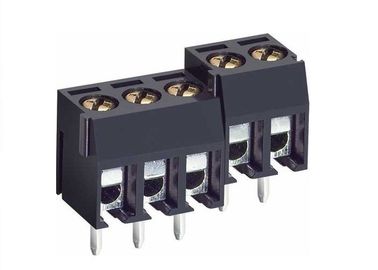 黄銅の NI によってめっきされるおりピッチ 5mm/5.08mm PCB のねじ込み端子のブロックのコネクター
